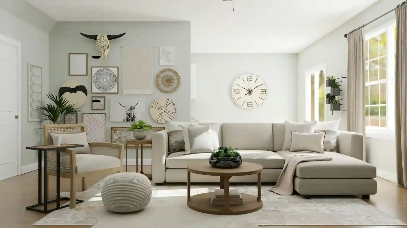 Scandinavian Minimalist Living Room
